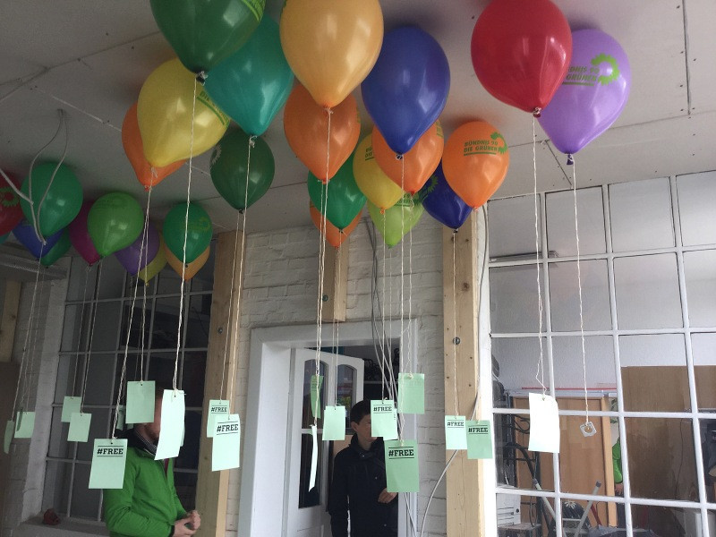 Tutuklu gazeteciler için özgürlük balonları - Resim: 2