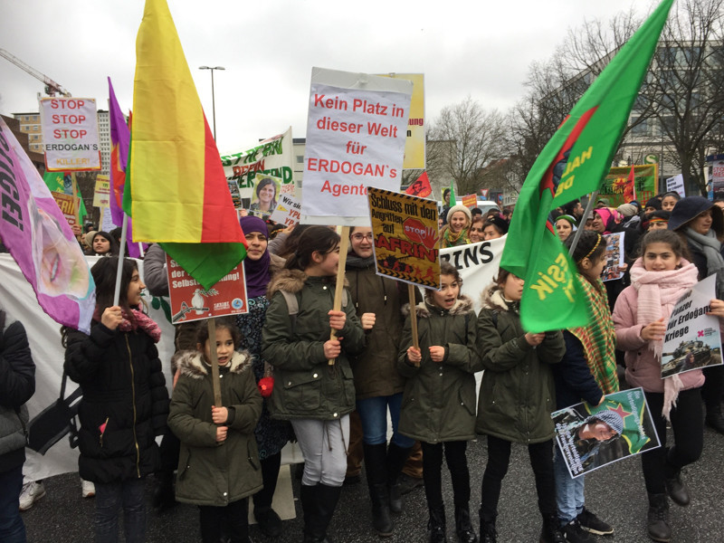 Strasbourg’da Afrin protestosu - Resim : 1