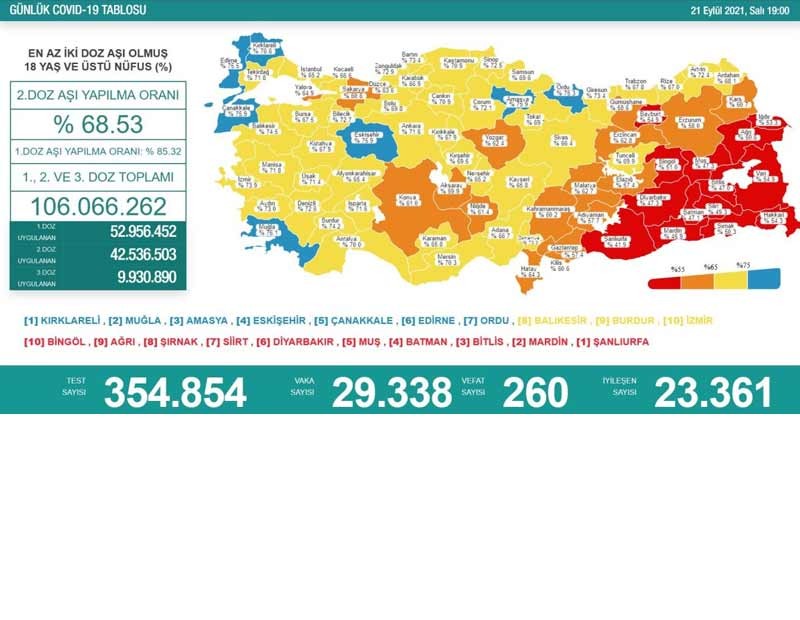 Koronavirüs verileri: Günlük vaka sayısı 30 bine dayandı - Resim : 1
