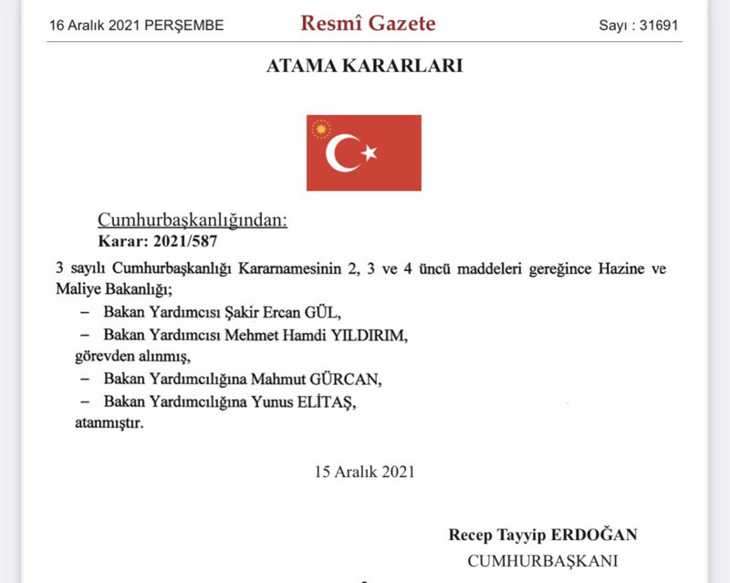 Erdoğan'dan gece yarısı operasyonu: Bakan yardımcılarını görevden aldı - Resim : 1
