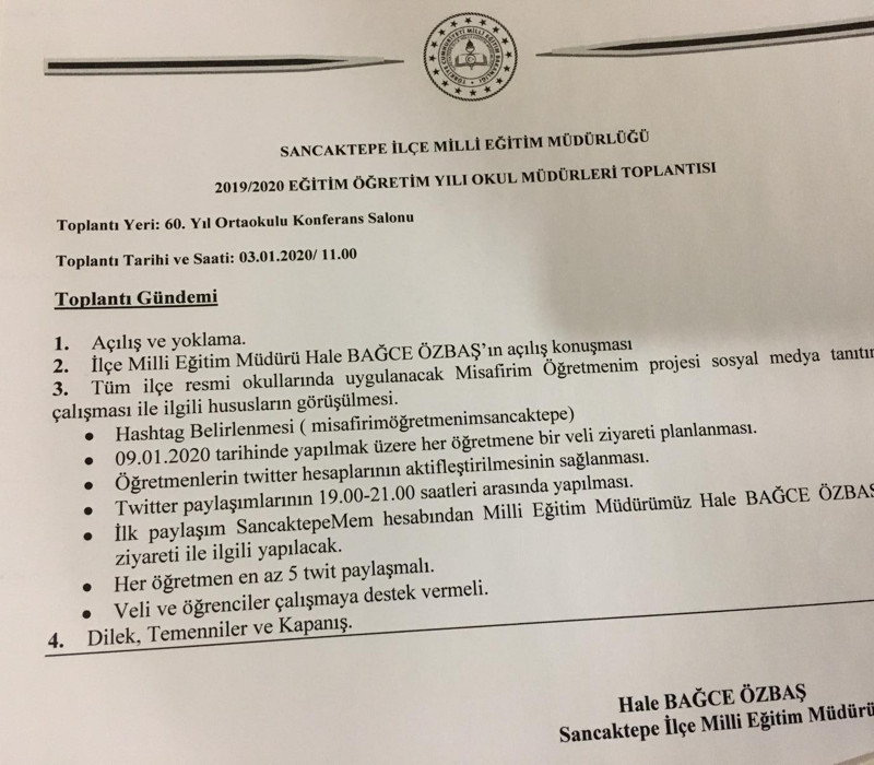 MEB'den öğretmenlere 'tweet at' baskısı - Resim : 1