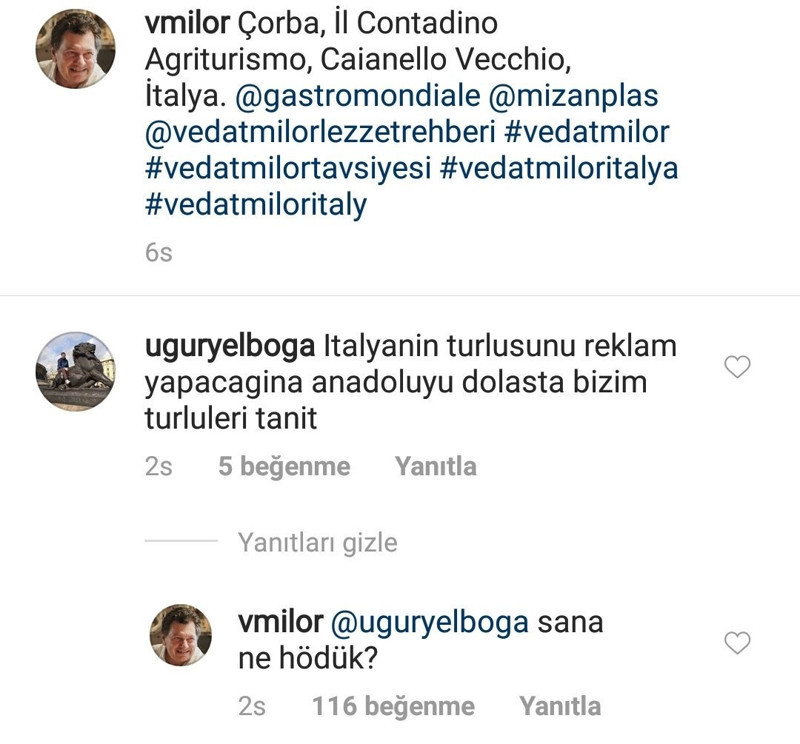 Vedat Milör'den takipçisine: Sana ne hödük - Resim : 1