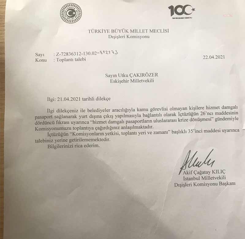 CHP’nin gri pasaportlar için yaptığı 2’inci başvuru da TBMM'de reddedildi - Resim : 1