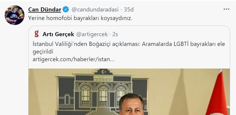 Valiliğe 'flama' tepkisi: Ortada olan ve gururla taşınan bir şeyi ele geçiremezsiniz - Resim : 1