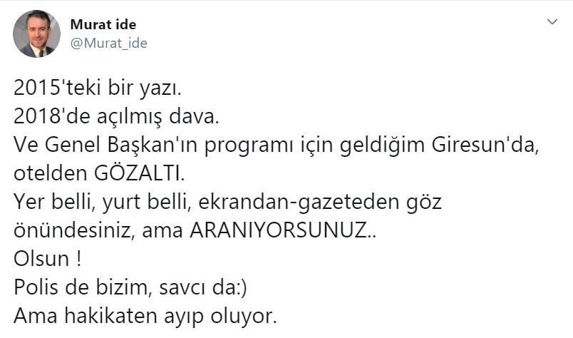 Meral Akşener’in basın danışmanı Murat İde serbest bırakıldı - Resim : 1
