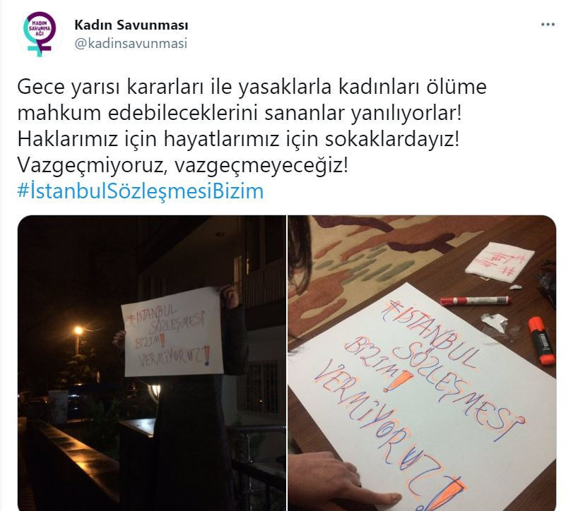 Kadınlar vazgeçmiyor: 'İstanbul Sözleşmesi Bizim' demek için bir çok ilde sokağa çağrı yapıldı - Resim : 3