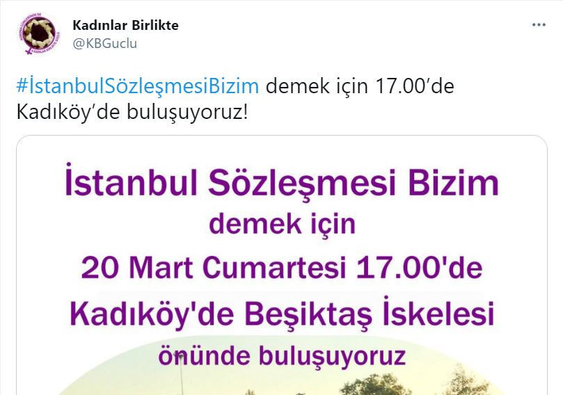 Kadınlar vazgeçmiyor: 'İstanbul Sözleşmesi Bizim' demek için bir çok ilde sokağa çağrı yapıldı - Resim : 2