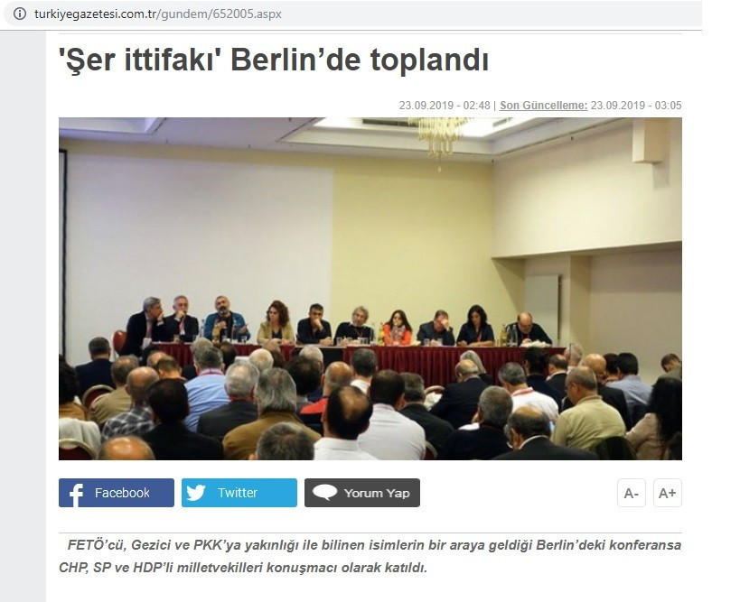 Berlin'deki demokrasi konferansı hedef gösterildi: 'Şer ittifakı' - Resim : 1