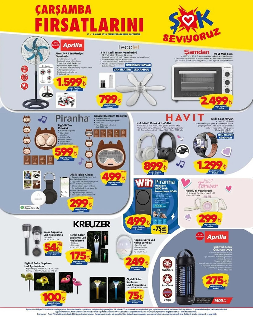 Buzdolabından Akıllı Saate: ŞOK 13-19 Mayıs Akt&uuml;el Kataloğu ile Yok Yok - Resim : 6