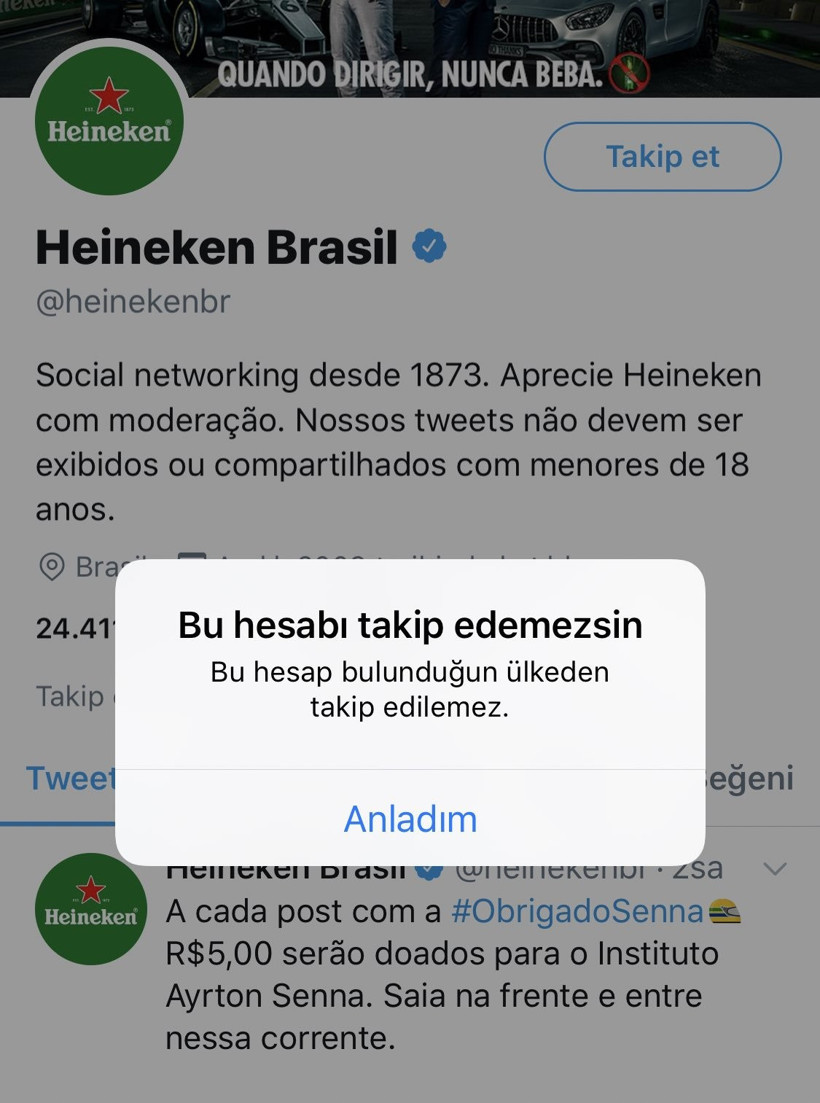 Türkiye'de alkollü içeceklerin Twitter hesaplarını takip etmek engellendi - Resim : 3
