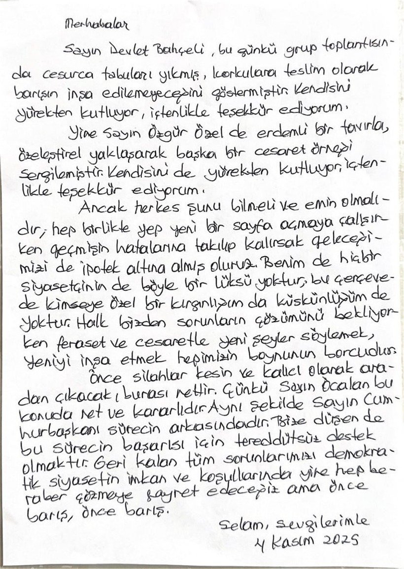 Demirtaş'tan Bahçeli ve Özel'e teşekkür: Ama önce barış - Resim : 1