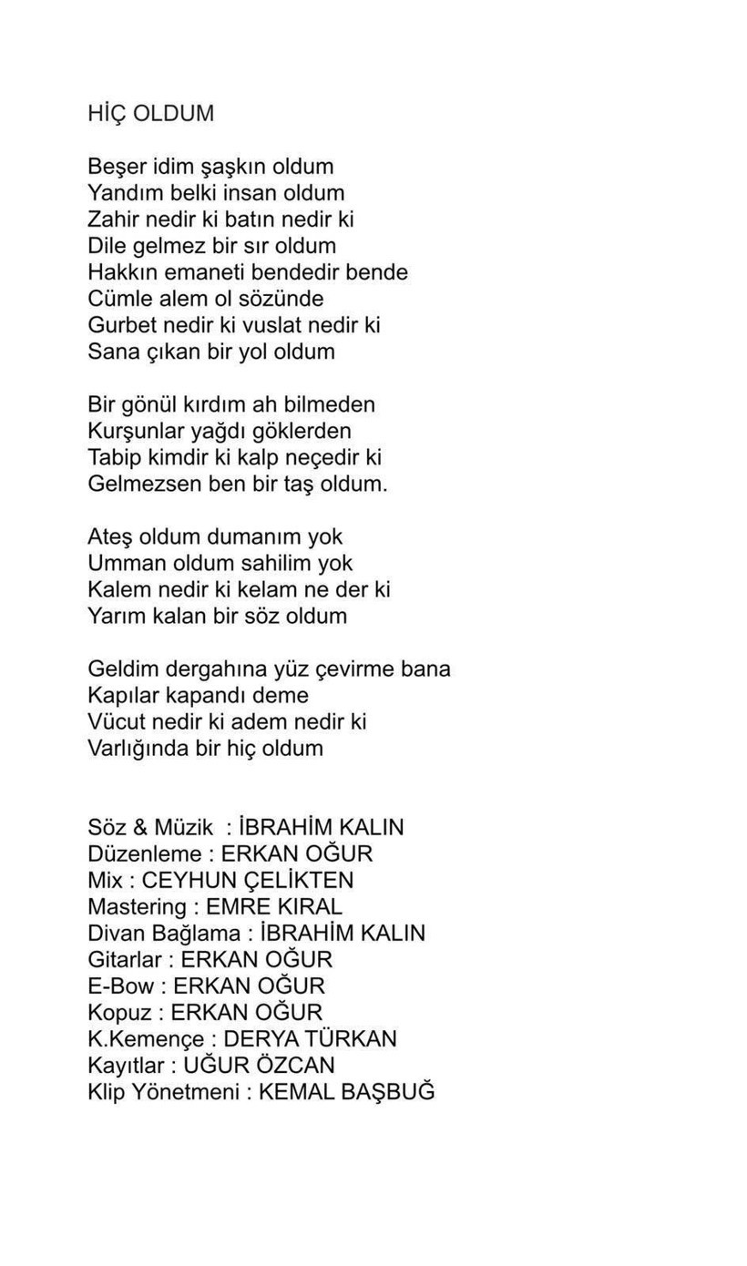 İbrahim Kalın'ın türküsünün düzenlemesini Erkan Oğur yaptı - Resim : 1