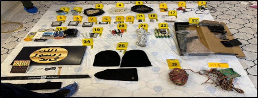 Adana'da ele geçirilen, bomba yapımda kullanılan malzemeler
