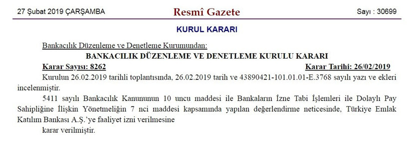 Tasfiye edilmişti: Emlak Bankası yeniden faaliyette - Resim : 1