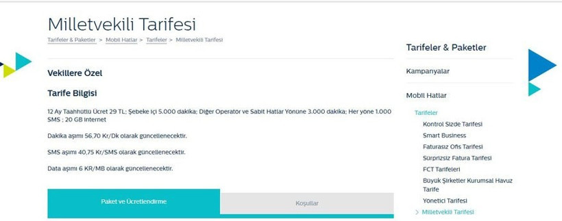 Türk Telekom'dan vekillere kıyak tarife - Resim : 1