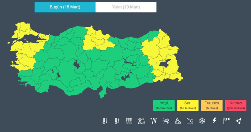 Soğuk hava döndü, meteorolojiden sarı kodlu uyarı geldi - Resim : 1