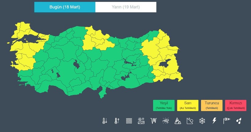 Soğuk hava döndü, meteorolojiden sarı kodlu uyarı geldi - Resim : 1