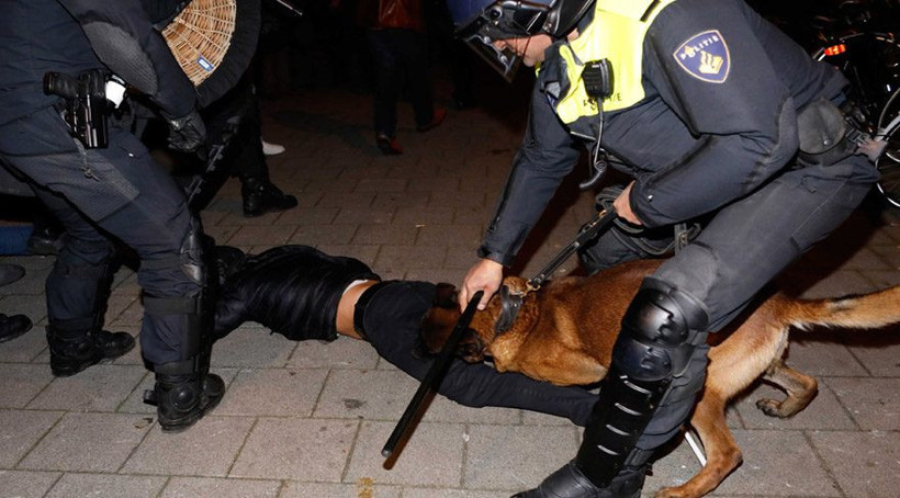 Hollanda polisinden eylemcilere müdahale - Resim: 2