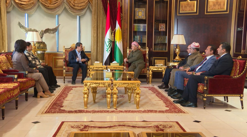 Mazlum Abdi, Mesud Barzani'yle görüştü: Barzani Ofisi'nden açıklama geldi - Resim : 1