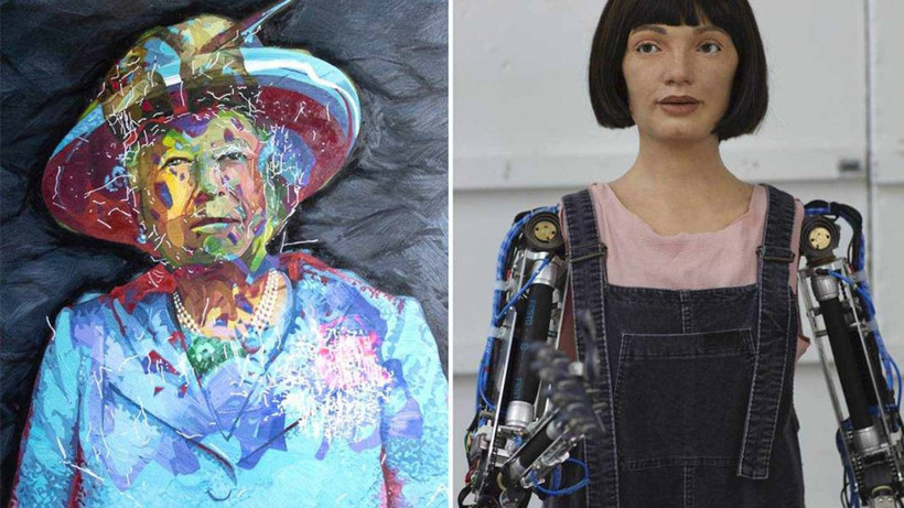 Robot sanatçı Ai-Da, İngiltere parlamentosunda konuştu - Resim: 4