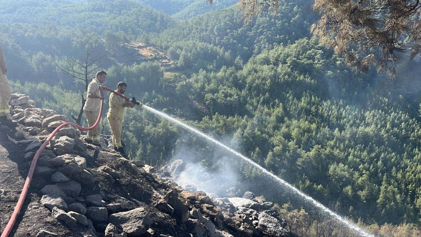 Muğla'daki orman yangınında tahrip olan yerler görüntülendi - Resim: 10