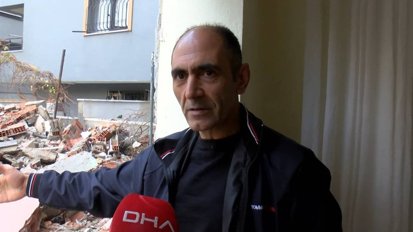 Meğer duvarı yokmuş: Yıkım yapılınca yan binadaki yatak odası açıkta kaldı - Resim: 7