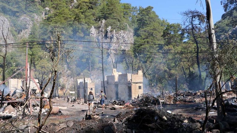 Olympos'taki 'Kadir'in Ağaç Evleri’ndeki yangın sonunda kullanılabilir yer kalmadı: 'Yeniden yapacağım' - Resim: 12