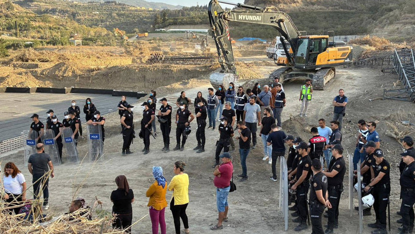 Samandağlılar mandalina bahçeleri için direnişte - Resim : 1