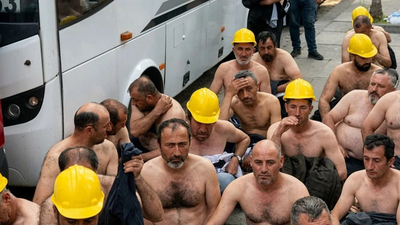 Doruk Madencilik işçileri açlık grevine başladı: Hakkımızı alacağız - Resim : 1