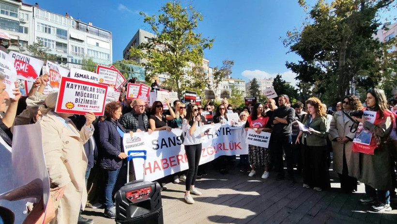 Gazeteciler, sansüre ve baskılara karşı sokağa çıktı - Resim : 5