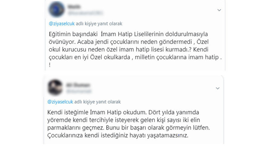 Bakan Selçuk'a imam hatip tepkisi: Utanma olmadan şunu yazabiliyorsunuz - Resim : 1