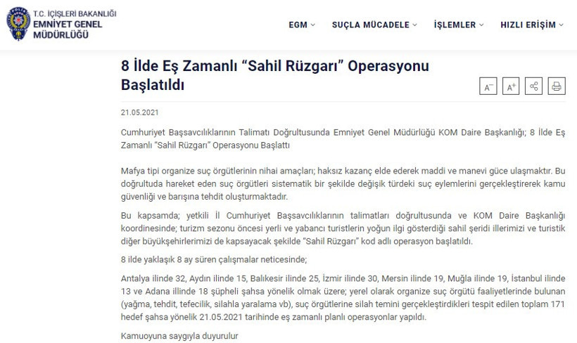 Emniyetten turizm sektörü için özel operasyon: 8 ilde 171 gözaltı kararı - Resim : 1