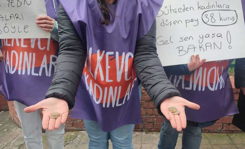 Bakanlık kadınlara günlük 38 kuruş bütçe ayırdı
