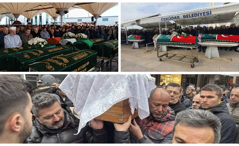 Bolu'daki otel yangınında ölenler toprağa veriliyor
