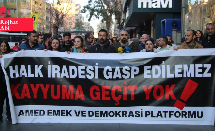 Siirt'e kayyım atanması Diyarbakır'da protesto edildi