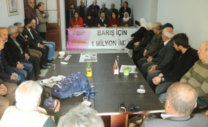 Adana’dan ‘Barış için 1 milyon imza’ kampanyasına çağrı