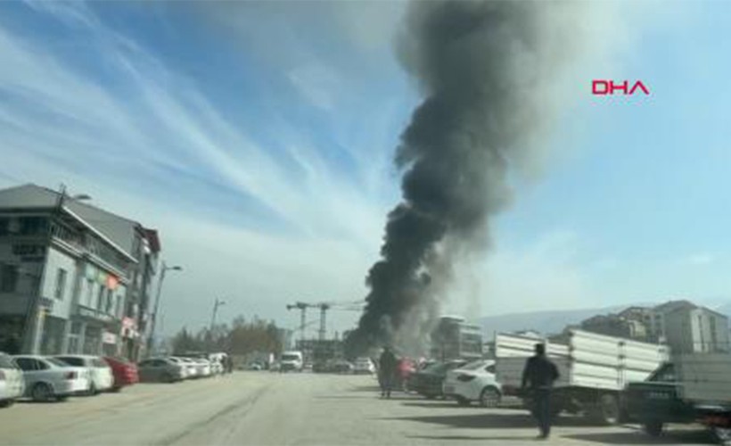 Malatya'da inşaat işçilerinin kaldığı konteynerlerde yangın