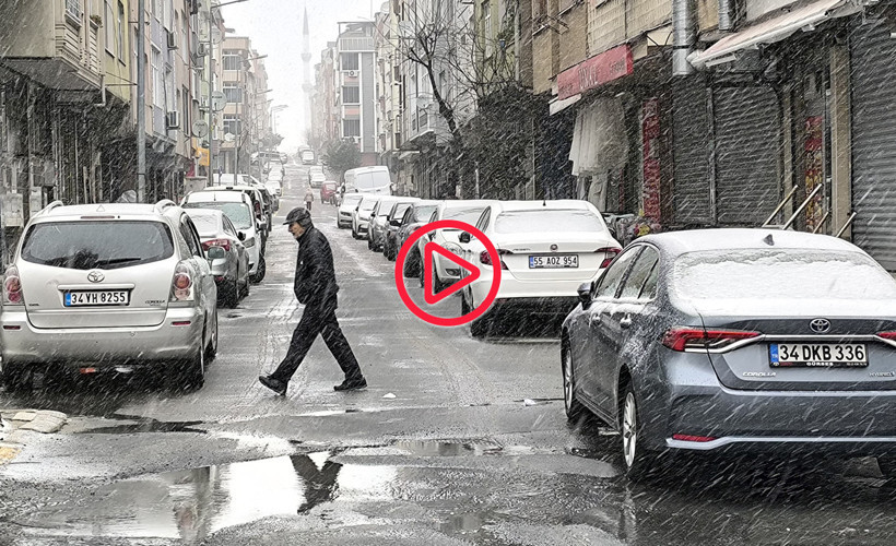 İstanbul'da beklenen kar yağışı başladı
