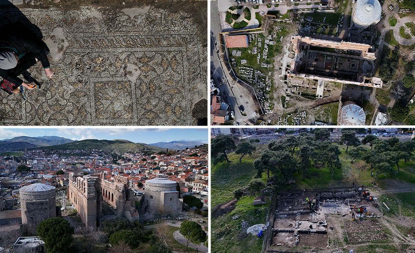 Pergamon'da 'Mozaikli Ev' gün yüzüne çıkarılıyor