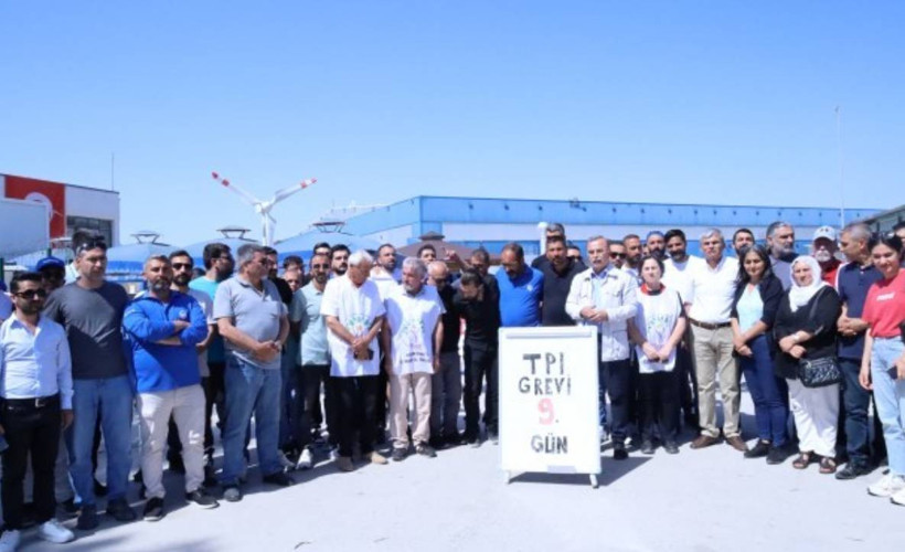 DEM Parti'den grevdeki işçilere dayanışma ziyareti
