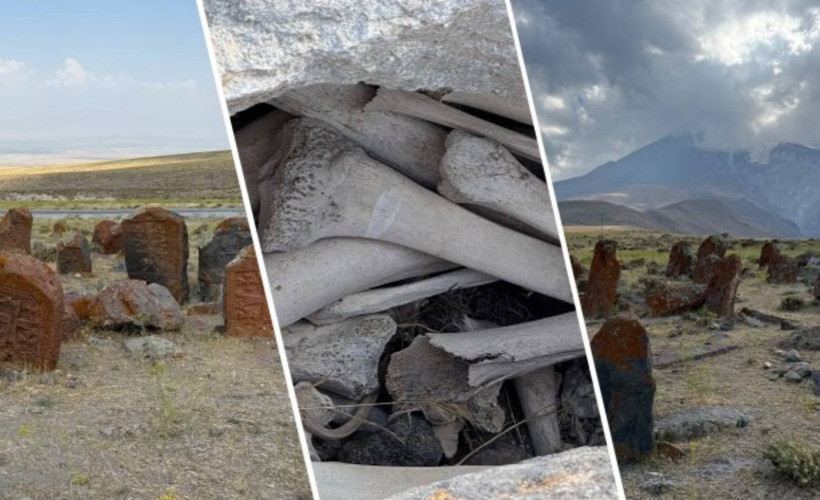 Ermeni mezarlığında kemikler dışarda: Defineci talanı mı?