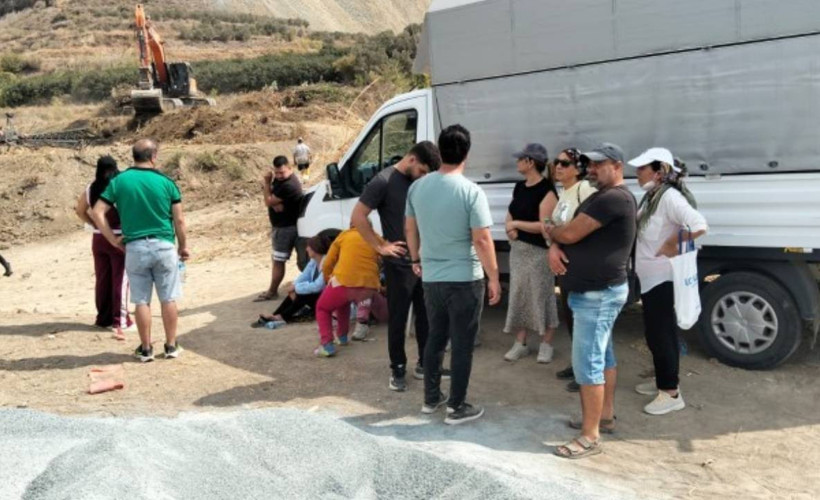 Samandağ'da mandalina bahçeleri nöbetine müdahale: 2 gözaltı