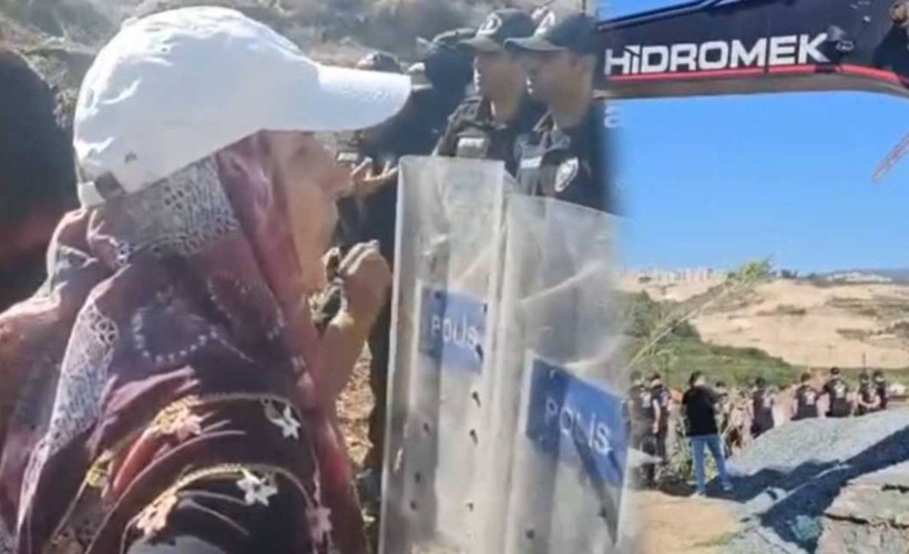 Samandağ'da mandalina bahçeleri için direniş: İki gözaltı