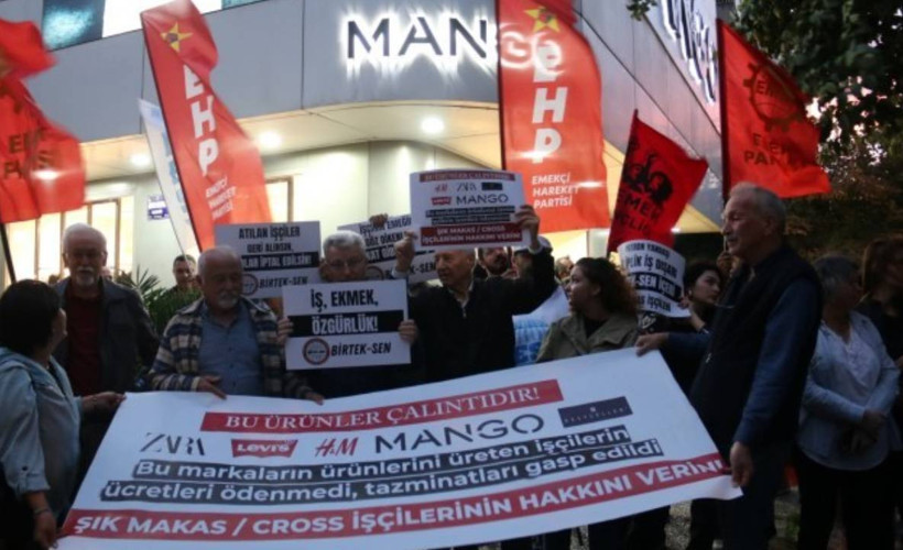 İzmir'den Şık Makas işçilerine destek: "Bu markalar işçinin emeğini çalıyor"