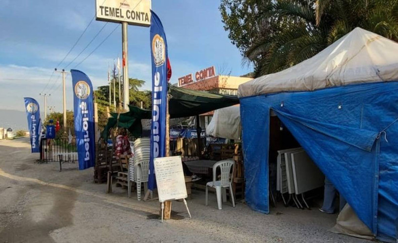 Temel Conta işçilerinin konteynerı kaldırıldı