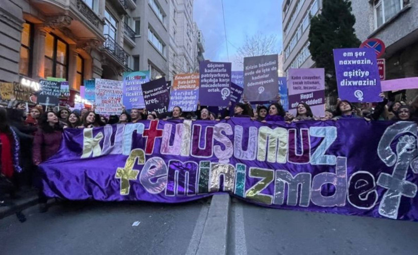 Taksim'de 24’üncü Feminist Gece Yürüyüşü: Bu düzen değişecek