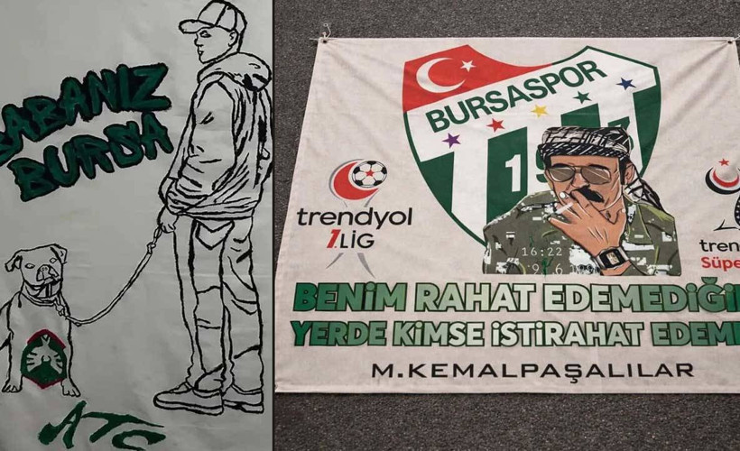 Bursaspor taraftarından Amedspor'a ırkçı pankartlar
