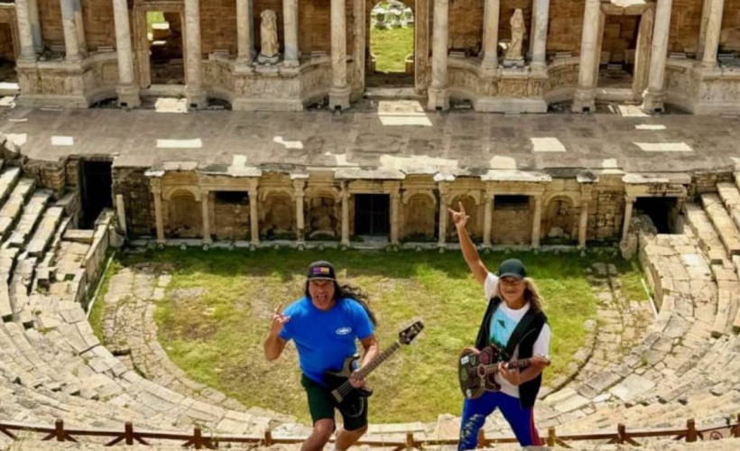 Metallica üyeleri Denizli’de: 'Hierapolis’te ilham topluyoruz'