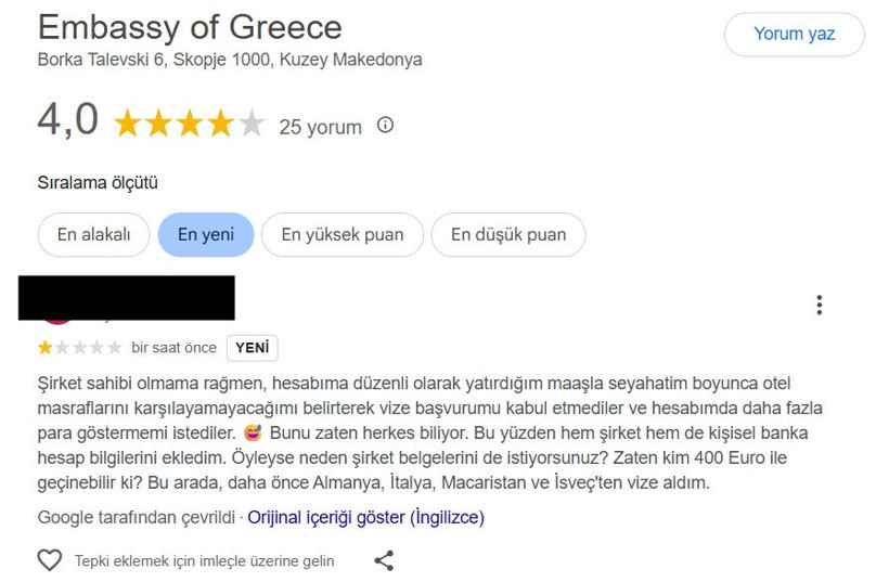Yunanistan'ın Üsküp büyükelçiliğinde vize krizi! Oturumu olanlar tepkili - Resim : 1