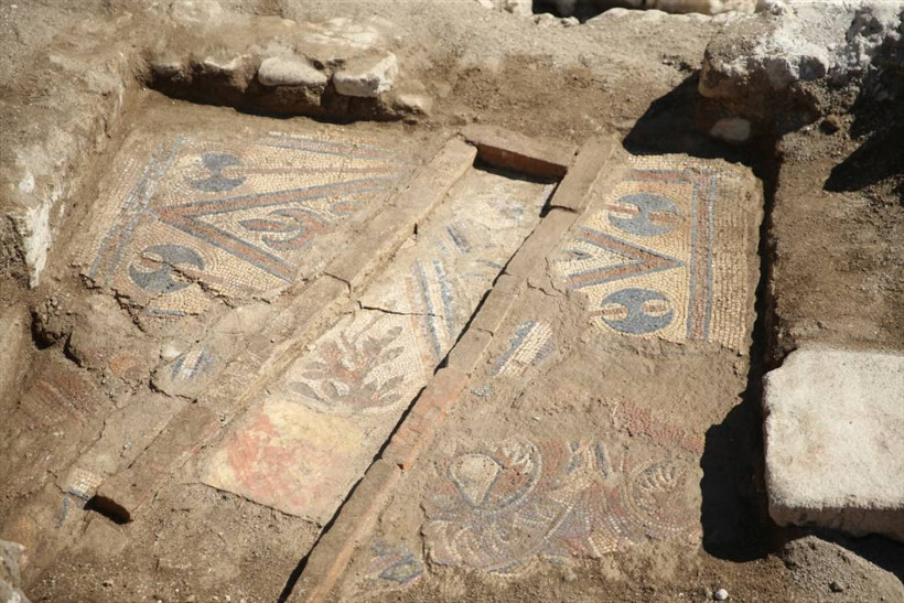 Ordu Fatsa'da, tarihi iki manastırda yapılan kazılarda in- situ mozaiğine ulaşıldı - Resim: 8